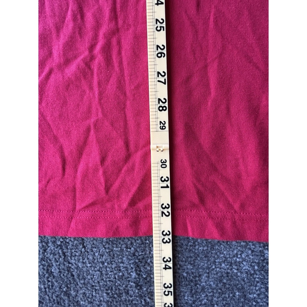 Croft & Barrow Easy Care Pique Polo Men's Size XXL Tall Red 100% Cotton - Picture 3 of 7